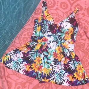 Azul Plus Size Swim Dress 18W